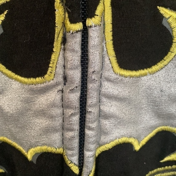 Boys Batman Hoodie Pullover Zip Up Jacket - Picture 4 of 8